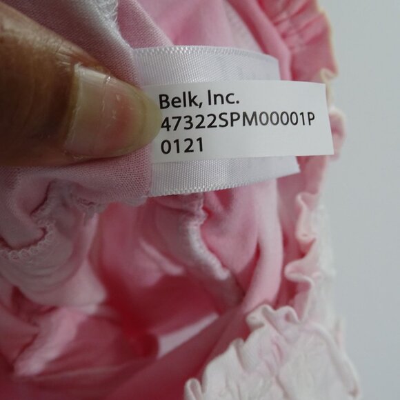 Crown and Ivy Pink Tie Dye Ruffle Romper Shorts Girls Size 4 Summer Pockets - Picture 8 of 8